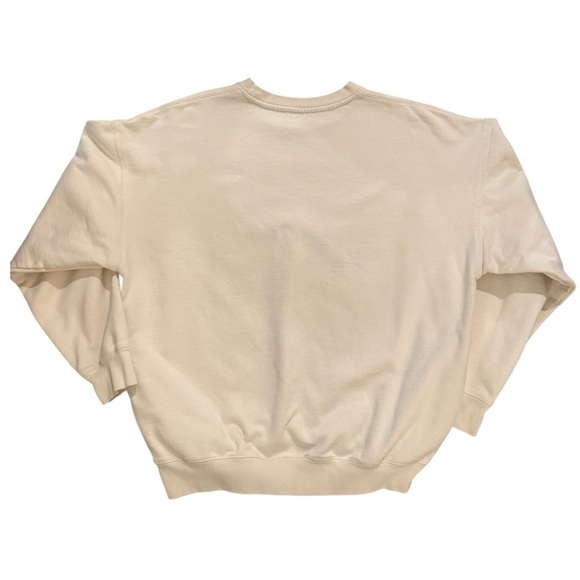 [John Galt] Cream Greenwich Crew Neck Sweatshirt - Picture 4 of 4